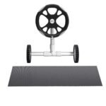 Aqua Buddy Pool Cover 600 Micron 11x4.8m w/ Roller 5.55m Swimming Pools Black Solar Blanket - Image 3