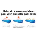 Aquabuddy Pool Cover 11x6.2m 400 Micron Swimming Pool Solar Blanket Blue Silver - Image 3