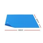 Aqua Buddy Pool Cover 600 Micron 6.5x3m Swimming Pool Solar Blanket Blue - Image 2