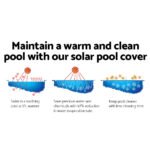 Aquabuddy Pool Cover 500 Micron 6.5x3m Swimming Pool Solar Blanket Blue Silver - Image 3