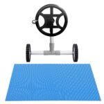 Aqua Buddy Pool Cover 600 Micron 7x4m w/ Roller 4m Swimming Pools Solar Blanket - Image 3