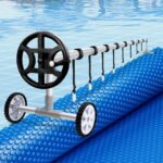 Aqua Buddy Pool Cover 600 Micron 7x4m w/ Roller 4m Swimming Pools Solar Blanket