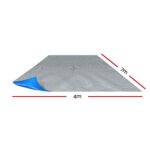 Aqua Buddy Pool Cover 500 Micron 7x4m Swimming Pool Solar Blanket Blue Silver - Image 2