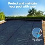 Aqua Buddy Pool Cover 600 Micron 7x4m w/ Roller 4m Swimming Pools Black Solar Blanket - Image 4