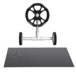 Aqua Buddy Pool Cover 600 Micron 7x4m w/ Roller 5.55m Swimming Pools Black Solar Blanket - Image 3