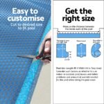 Aqua Buddy Pool Cover 600 Micron 8.5x4.2m Swimming Pool Solar Blanket Blue Black - Image 6