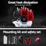 Giantz 52CC 4 Stroke Pole Chainsaw Petrol Hedge Trimmer Tree Pruner 5 In 1 - Image 6