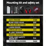 Giantz 52CC 4 Stroke Pole Chainsaw Petrol Hedge Trimmer Tree Pruner 7 In 1 - Image 7