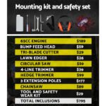 Giantz 52CC Pole Chainsaw 2 Stroke Petrol Hedge Trimmer Tree Pruner 9 In 1 - Image 7