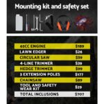 Giantz 52CC Pole Chainsaw 2 Stroke Petrol Hedge Trimmer Tree Pruner 7 In 1 - Image 7