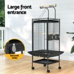 i.Pet Bird Cage Large Cages 155cm Parrot Aviary Stand-Alone Budgie Wheels Castor - Image 4