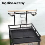 i.Pet Bird Cage Large Cages 155cm Parrot Aviary Stand-Alone Budgie Wheels Castor - Image 5