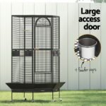 i.Pet Bird Cage Large Jumbo Aviary Budgie Perch Cage Parrot Stand Wheels Corner - Image 4