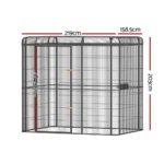i.Pet Bird Cage Large Walk-in Aviary Budgie Perch Cage Parrot Pet Huge 203cm - Image 2