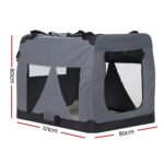 i.Pet Pet Carrier Soft Crate Dog Cat Travel 121x80CM Portable Foldable Car 4XL - Image 2