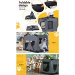 i.Pet Pet Carrier Soft Crate Dog Cat Travel 121x80CM Portable Foldable Car 4XL - Image 7