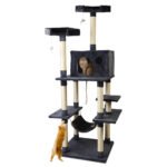 i.Pet Cat Tree 184cm Tower Scratching Post Scratcher Wood Trees Condo Bed House - Image 8
