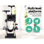 i.Pet Cat Tree 184cm Tower Scratching Post Scratcher Wood Trees Condo Bed House - Image 3