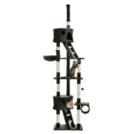 i.Pet Cat Tree 260cm Tower Scratching Post Scratcher Condo House Trees Grey - Image 8