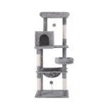 i.Pet Cat Tree Tower Scratching Post Scratcher 143cm Condo House Trees Grey - Image 3