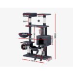 i.Pet Cat Tree 144cm Tower Scratching Post Scratcher Wood Condo Toys House Bed - Image 2