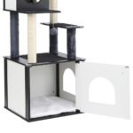 i.Pet Cat Tree Tower Scratching Post Scratcher 144cm Wood Bed Condo House Cabinet - Image 6