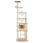 i.Pet Cat Tree Tower Scratching Post Scratcher 174cm Wood Bed Condo House Ladder - Image 3
