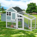 i.Pet Chicken Coop Rabbit Hutch 150cm x 60cm x 93cm Large Chicken Coop House Run Cage Wooden
