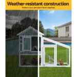 i.Pet Chicken Coop Rabbit Hutch 150cm x 60cm x 93cm Large Chicken Coop House Run Cage Wooden - Image 5