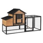 i.Pet Chicken Coop Rabbit Hutch Extra Large Wooden Run Cage Bunny House Outdoor - Image 7