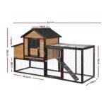 i.Pet Chicken Coop Rabbit Hutch Extra Large Wooden Run Cage Bunny House Outdoor - Image 2