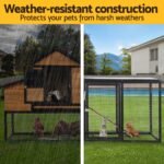 i.Pet Chicken Coop Rabbit Hutch Extra Large Wooden Run Cage Bunny House Outdoor - Image 5