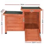 i.Pet Outdoor Cat House Rabbit Hutch Wooden Shelter Indoor Cat House Outdoor Condo Small Enclosure - Image 2