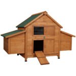i.Pet Chicken Coop Rabbit Hutch 150cm x 68cm x 96cm Large Chicken Coop House Run Cage Wooden - Image 7