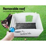 i.Pet Dog Kennel House Extra Large Outdoor Plastic Puppy Pet Cabin Shelter XL Grey - Image 6