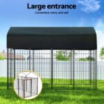 i.Pet Dog Kennel Extra Large House Outdoor Playpen Pet Puppy Metal Backyard - Image 4