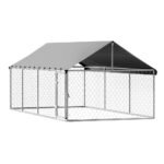 i.Pet Dog Kennel Large House XL Pet Run Cage Puppy Outdoor Enclosure 2Mx4M - Image 3