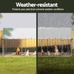 i.Pet Dog Kennel Large House XL Pet Run Cage Puppy Outdoor Enclosure 2Mx4M - Image 5