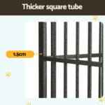 i.Pet Dog Cage Crate Large Puppy Cat Anti-Bite Pet Kennel Wheels w/Tray Metal - Image 4