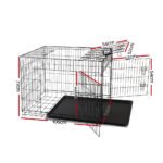 i.Pet 42" Dog Cage Crate Large Kennel 3 Doors - Image 2