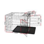 i.Pet 48" Dog Cage Crate Large Kennel 3 Doors - Image 2