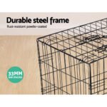 i.Pet 48" Dog Cage Crate Large Kennel 3 Doors - Image 3