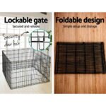 i.Pet 2x30" 8 Panel Dog Playpen Pet Fence Exercise Cage Enclosure Play Pen - Image 5