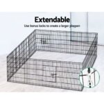i.Pet 2x30" 8 Panel Dog Playpen Pet Fence Exercise Cage Enclosure Play Pen - Image 6