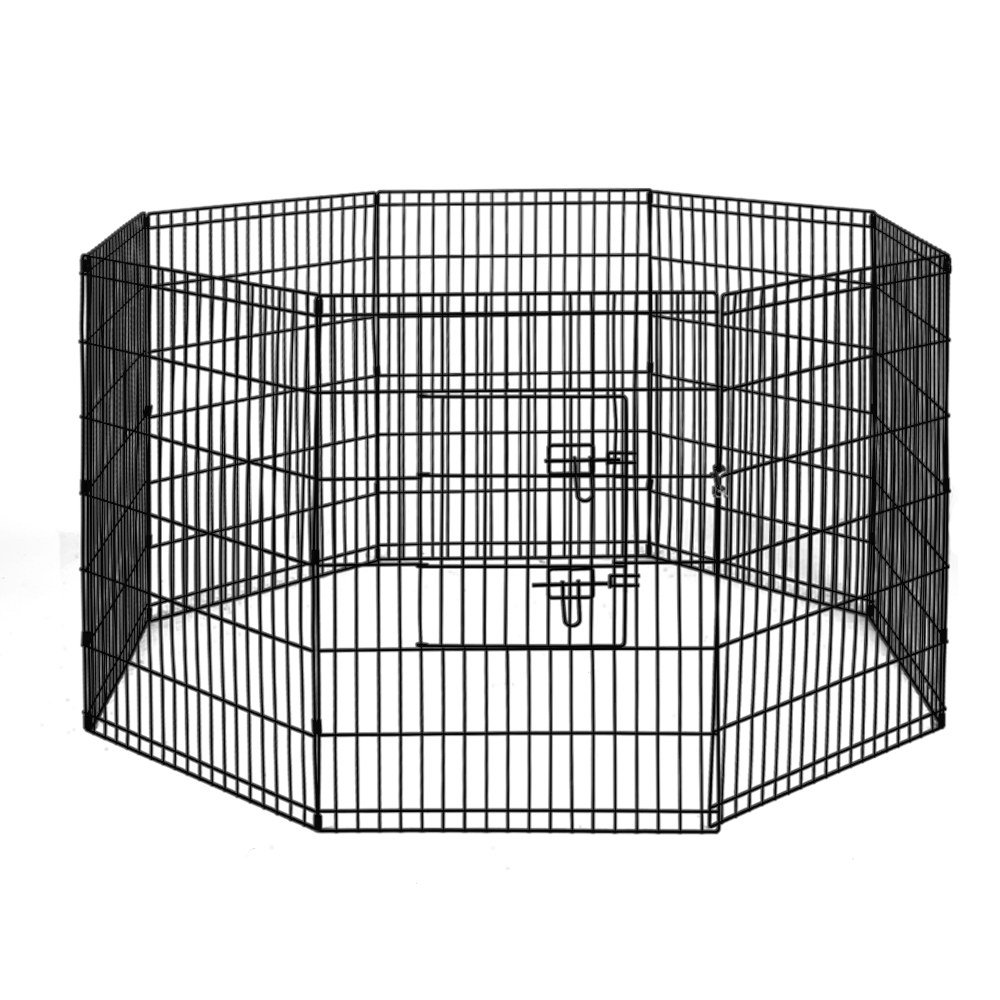 PET-DOGPLAYPEN-36X2-00.jpg i.Pet 2x36" 8 Panel Dog Playpen Pet Fence Exercise Cage Enclosure Play Pen - Image 1
