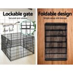 i.Pet 2x36" 8 Panel Dog Playpen Pet Fence Exercise Cage Enclosure Play Pen - Image 5