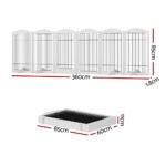 i.Pet Dog Playpen Enclosure 6 Panel Pet Fence Wooden Play Pen - Image 2