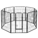 i.Pet 40" 8 Panel Dog Playpen Pet Exercise Cage Enclosure Fence Play Pen