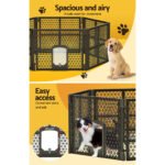 i.Pet Dog Playpen Enclosure 6 Panel Pet Fence Plastic Play Pen - Image 5