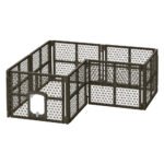 i.Pet Dog Playpen Enclosure 8 Panel Pet Fence Plastic Play Pen - Image 4